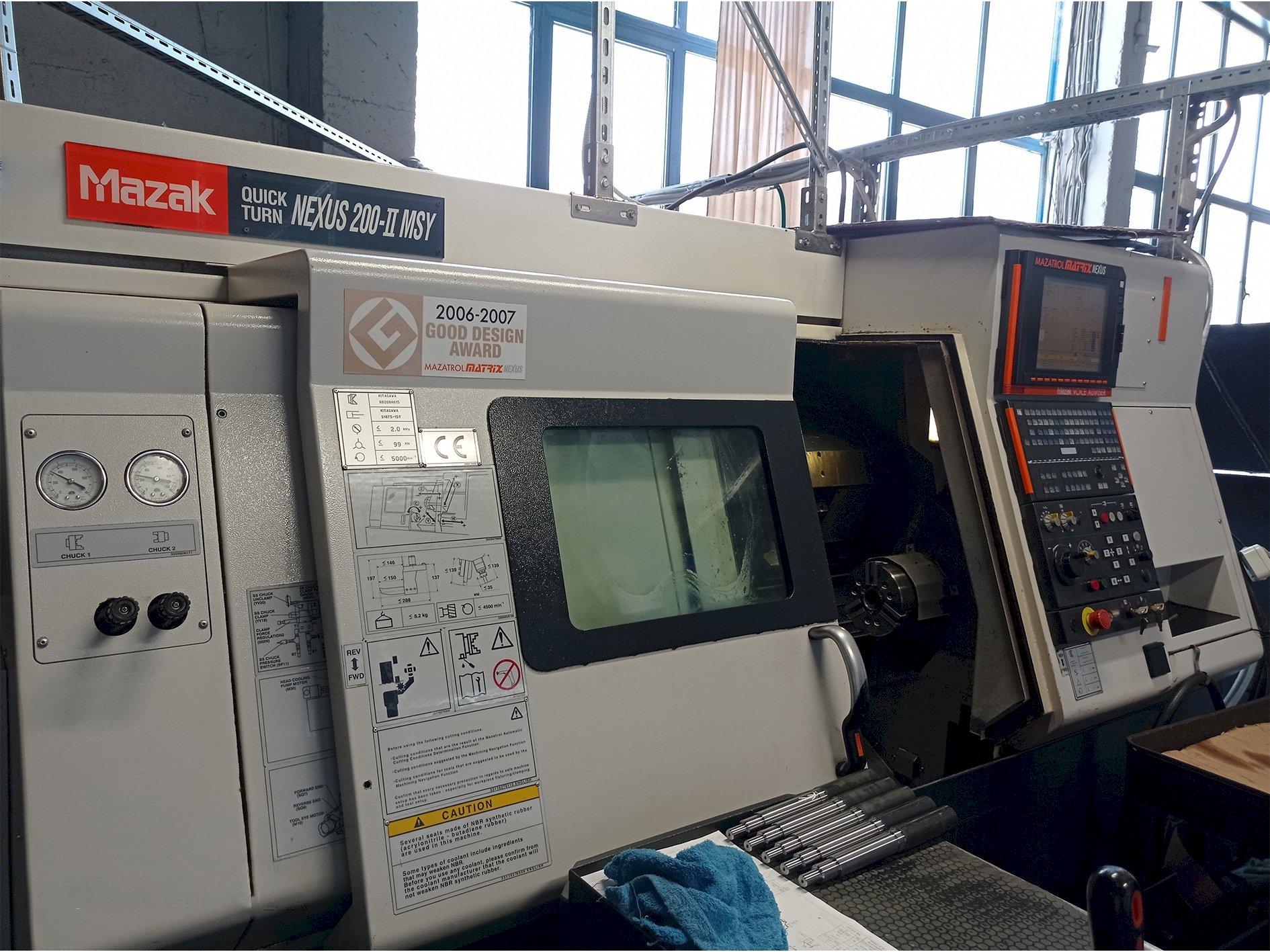 Mazak Quick Turn Nexus 200-II MSY Mašinos vaizdas iš priekio