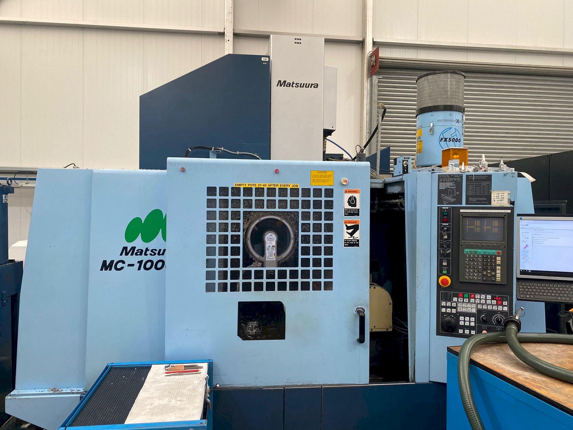 Matsuura MC-1000 VGX Mašinos vaizdas iš priekio