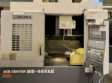 Okuma MB-46VAE Mašinos vaizdas iš priekio